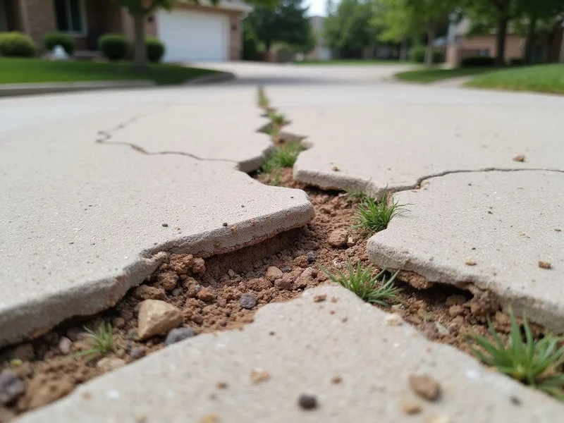 Concrete Caulking before leveling