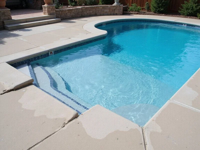 Pool Deck Leveling before leveling