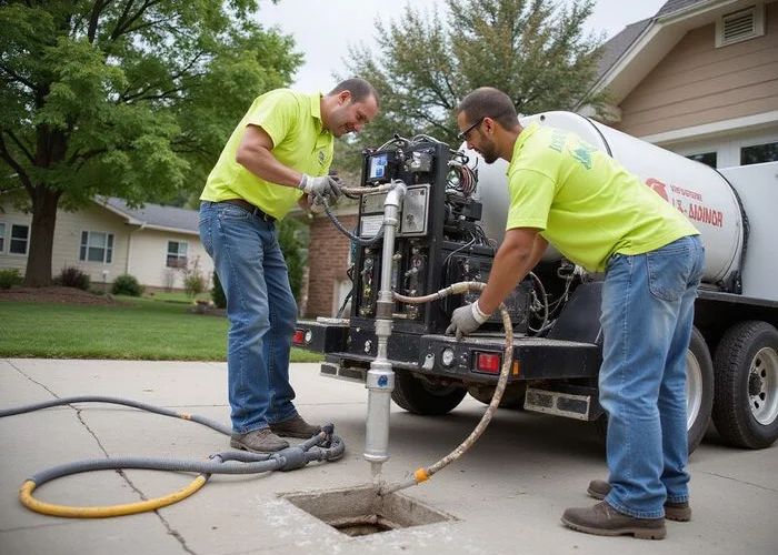 Colorado Springs Leveling team performing a residential concrete leveling project